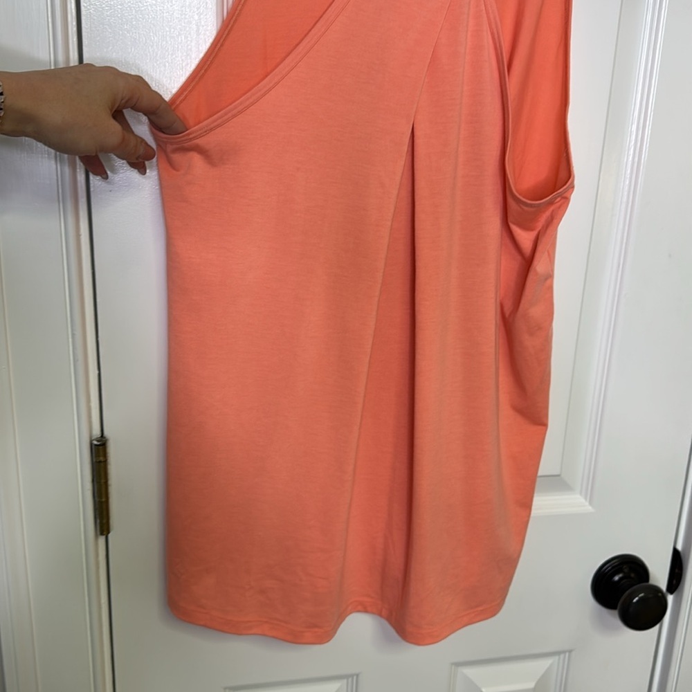 NWOT Athleta Orange Sleeveless Scoop Neck Tank Top - Picture 7 of 7